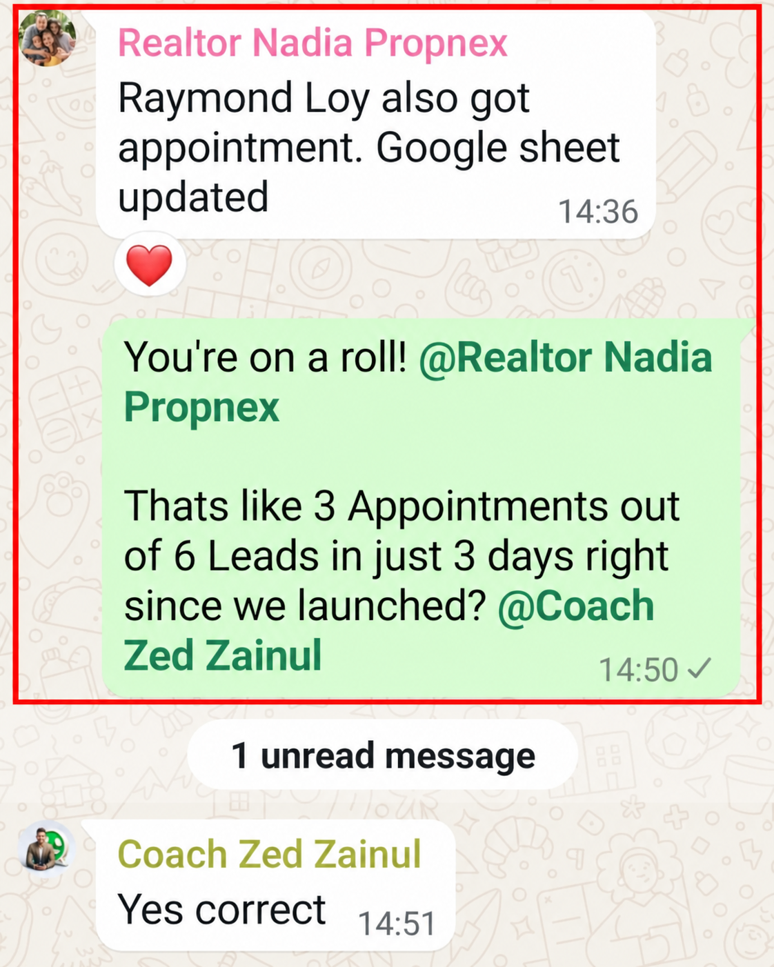 3 Appointments from 6 Leads in 3 Days