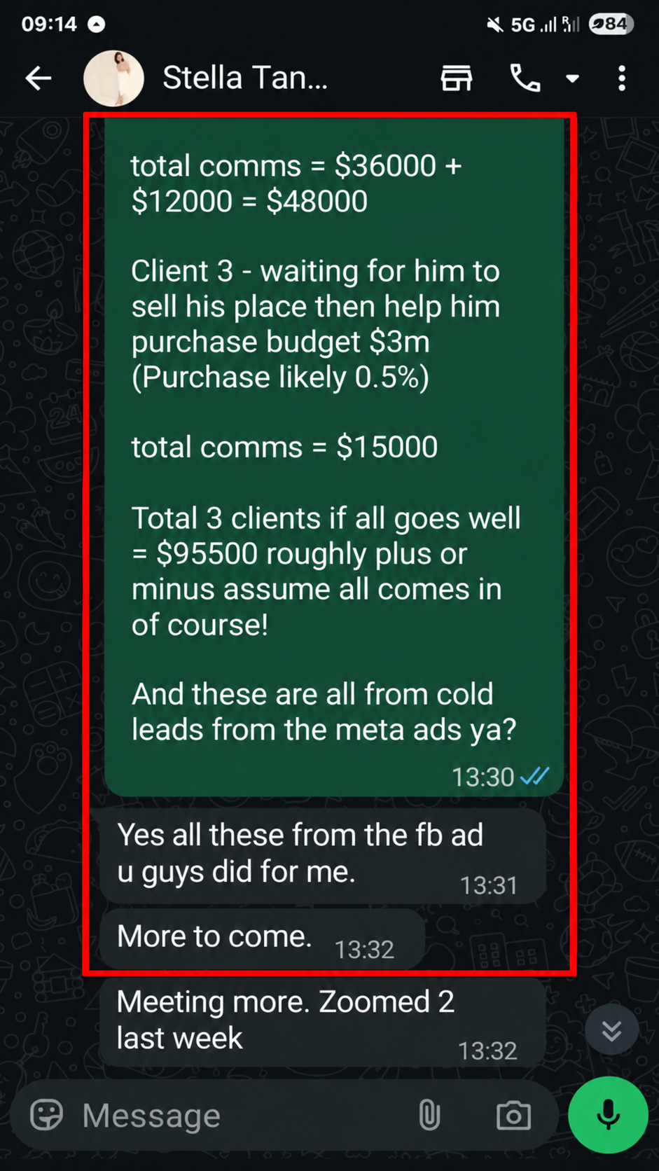 Client Feedback — potential opportunities, not completed commissions